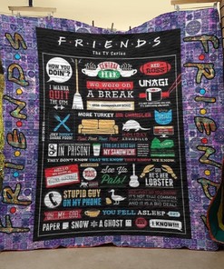 Friends Tv Show Funniest Moments Quilt Blanket Bedding Set