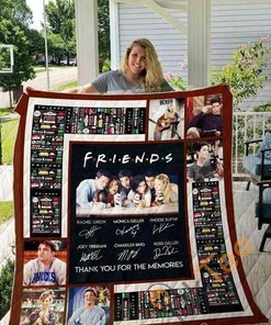 Friends Tv Show Thank You For The Memories Washable Preshrunk Quilt