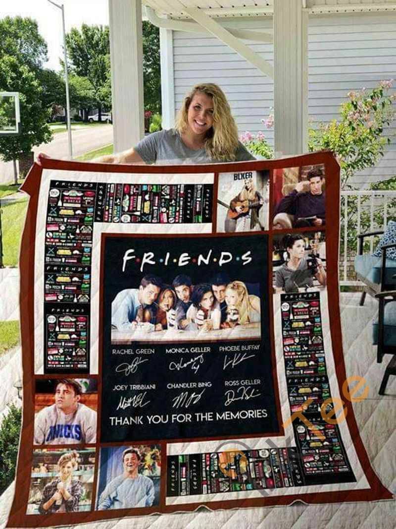 Friends Tv Show Thank You For The Memories Washable Preshrunk Quilt