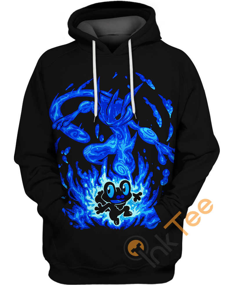 Froakie And Greninja Hoodie 3D