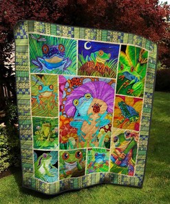 Frog Tnt04 5 Quilt Blanket Bedding Set for Home Décor