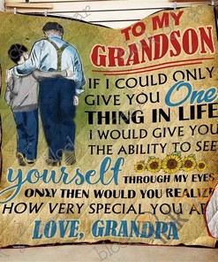 From Grandpa To Grandson Quilt Blanket Bedding Set