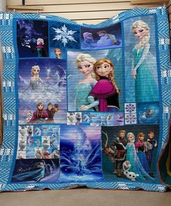 Frozen Fabric Quilt Blanket Bedding Set for Home Décor