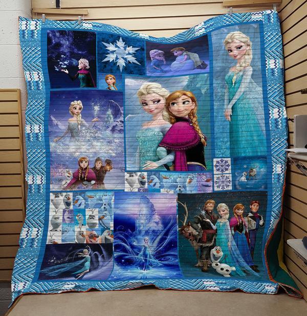 Frozen Fabric Quilt Blanket Bedding Set for Home Décor