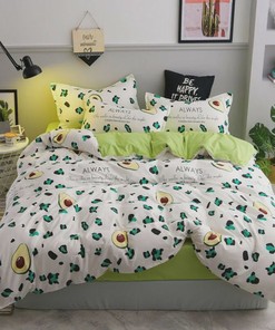 Fruits Avocado Bedding Set Duvet Quilt Blanket Bedding Set Co Sheet Pillow Case Quilt Blanket Bedding Set