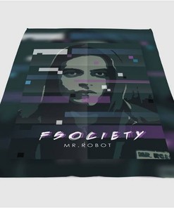 Fsociety Mr Sherpa Fleece Blanket Gifts for Family, for Couple