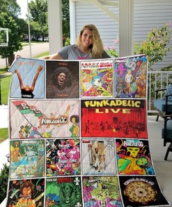 Funkadelic Live Albums Collection Quilt Blanket Bedding Set
