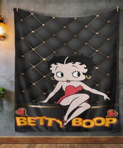 Funny Betty Boop Quiltblanket Gift For Fan, Betty Boop Quiltblanket