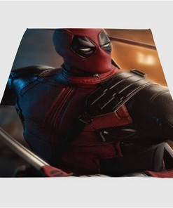 Funny Deadpool Sherpa Fleece Blanket Gifts for Family, for Couple