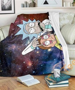 Funny Expression Rick And Morty Sherpa Fleece Blanket Gifts for Family, for Couple