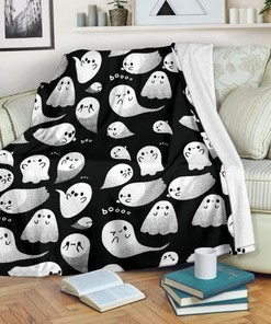 Funny Ghosts Fleece Blanket Gift For Fan, Quilt Blanket Bedding Set Gift72
