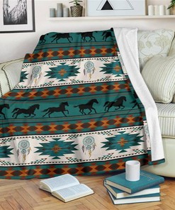 Funny Horse Horse Lover Sherpa Fleece Blanket Gifts for Family, for Couple