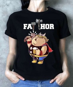 Funny Marvel Avengers Endgame Cute Fat Thor T-Shirt