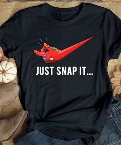 Funny Marvel Avengers Endgame Just Snap It Infinity Stone T-Shirt