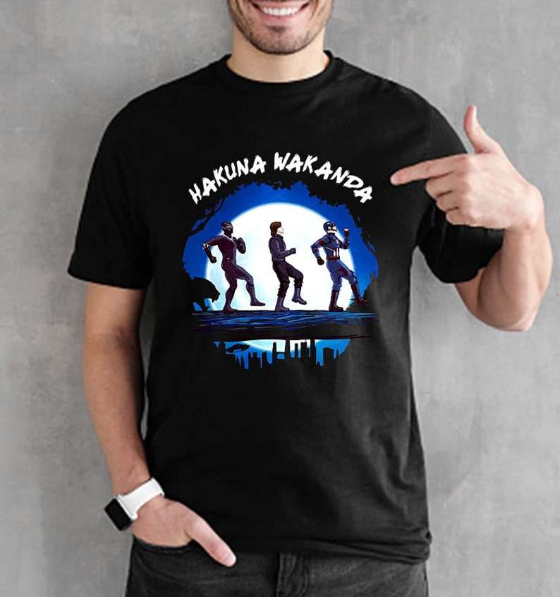 Funny Marvel Avengers Hakuna Wakanda T-Shirt