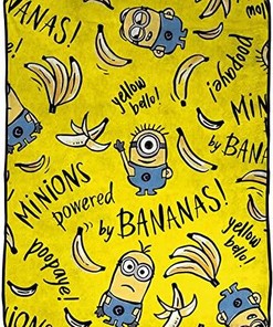 Funny Minions For Girls and Boys Sherpa Fleece Blanket Gifts for Family, for Couple