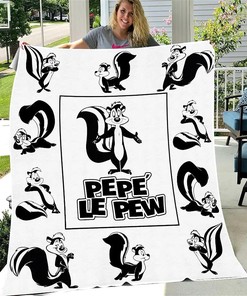 Funny Pepe Le Pew Blanket Gift For Fans Cartoon Movie Quilt