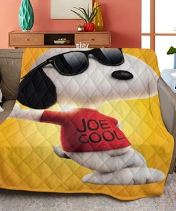 Funny Snoopy Peanuts Quilt Blanket Bedding Gift For Fan, Snoopy Peanuts Quilt Blanket Bedding