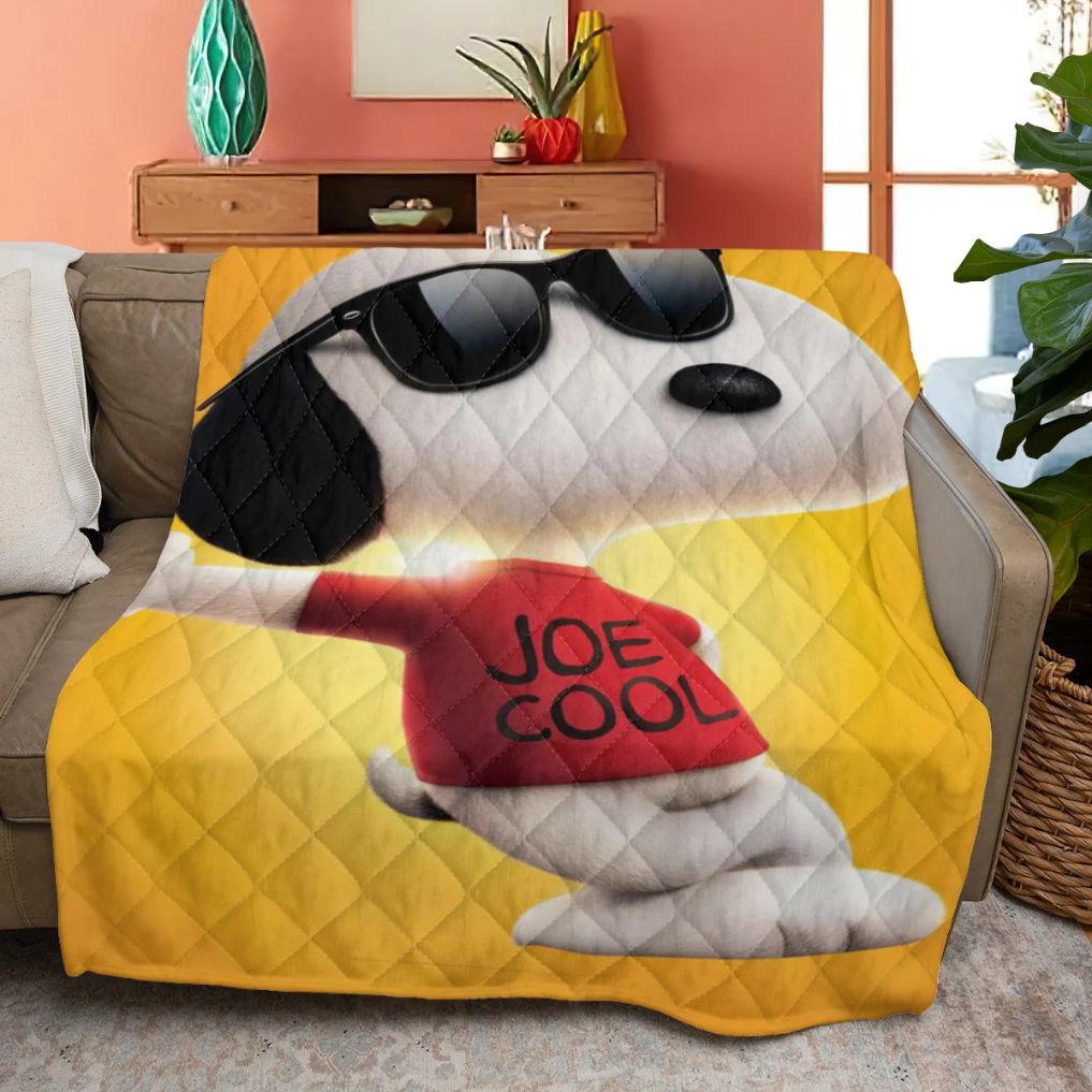 Funny Snoopy Peanuts Quilt Blanket Bedding Gift For Fan, Snoopy Peanuts Quilt Blanket Bedding
