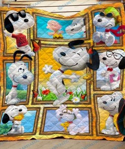 Funny Snoopy Quilt Blanket Bedding Set for Home Décor
