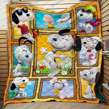 Funny Snoopy Quilt Blanket Bedding Set for Home Décor