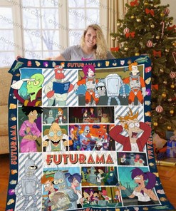 Futurama All Characters Quilt Blanket Bedding Set