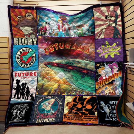 Futurama American Sitcom Quilt Blanket Bedding Set
