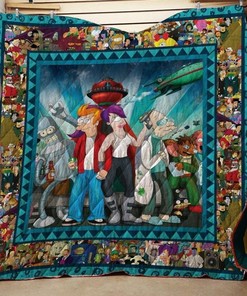 Futurama Sitcom Animation Quilt Blanket Bedding Set
