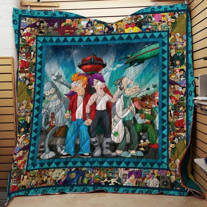 Futurama Sitcom Animation Quilt Blanket Bedding Set