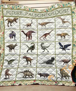 Future Paleontologist Dinosaur Quilt Blanket Bedding Set