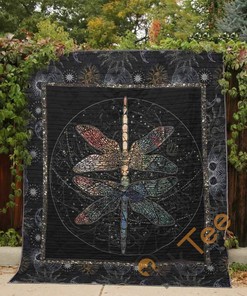 Galaxy Dragonfly Quilt Blanket Bedding Set