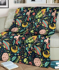 Galaxy Premium Fleece Blanket Gift For Fan, Quilt Blanket Bedding Set Gift74