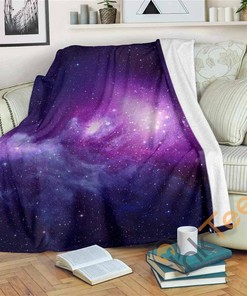 Galaxy Sherpa Blanket Fleece Blanket Gift