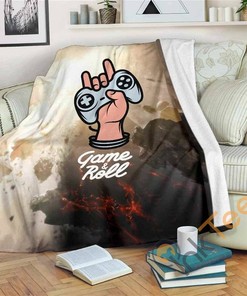 Game And Roll Sherpa Fleece Blanket Gifts for Family, for Couple