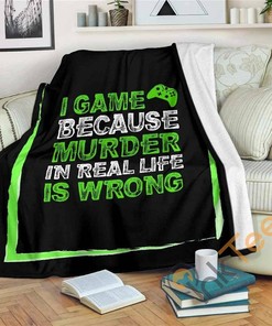 Game Because Murder Is Wrong Xb Sherpa Fleece Blanket Gifts for Family, for Couple