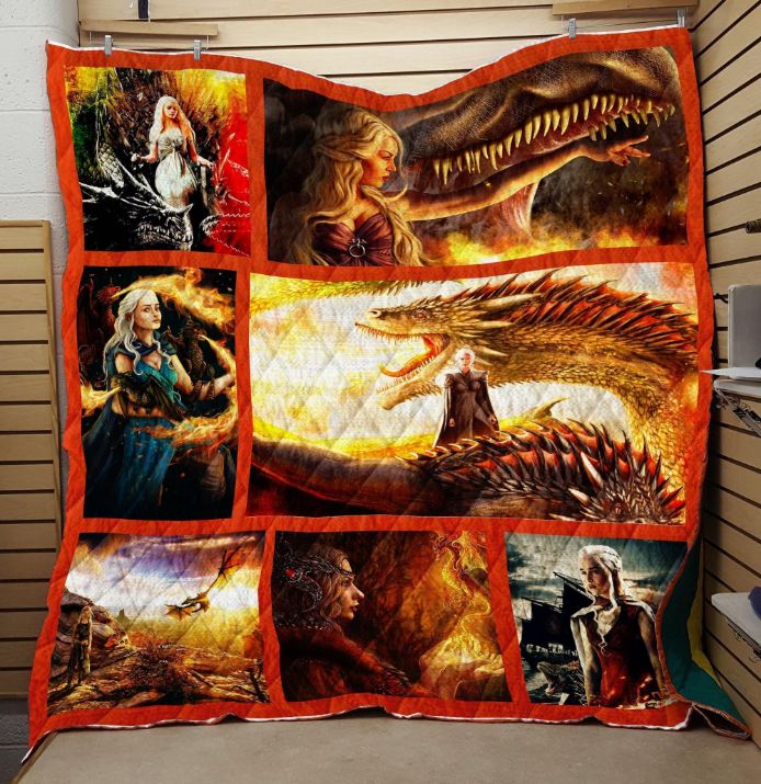 Game Of Thrones Dragon Art Quilt Blanket Bedding Set