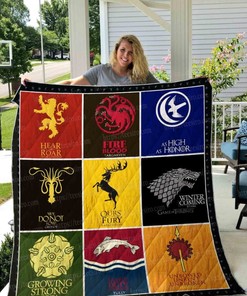 Game Of Thrones Logos Collection Quilt Blanket Bedding Set