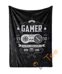 Gamer Sherpa Fleece Blanket Gifts for Family, for Couple