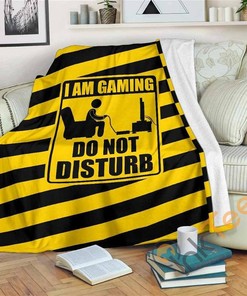 Gaming Do Not Disturb Sherpa Fleece Blanket Gifts for Family, for Couple