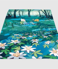 Garden Finn And Jack Adenture Time Sherpa Fleece Blanket Gifts for Family, for Couple
