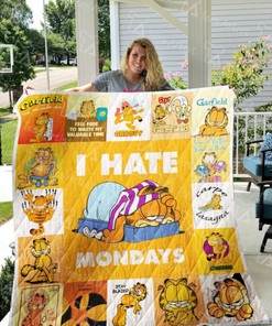 Garfield I Hate Mondays Quilt Blanket Bedding Set