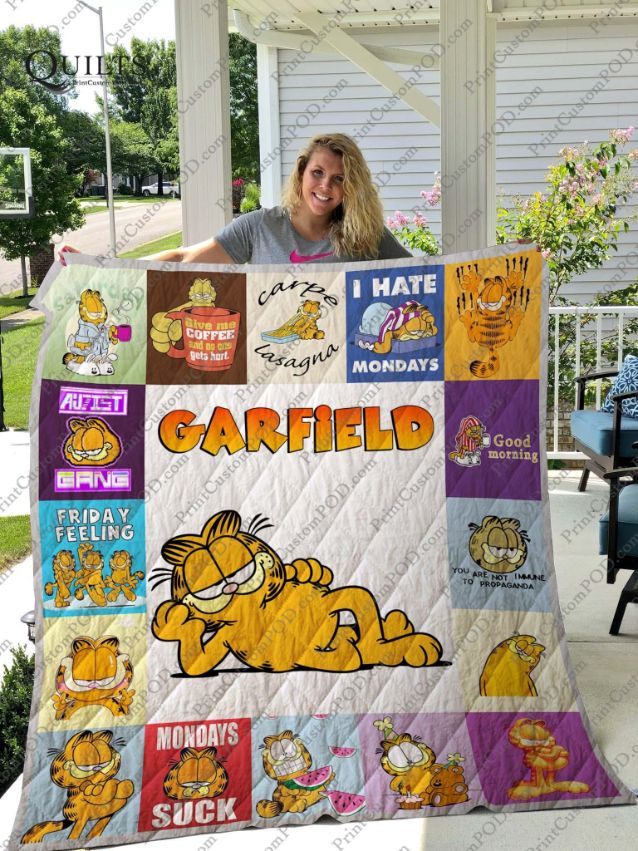 Garfield Quilt Blanket Bedding Set Funny Gifts