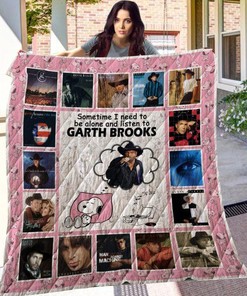 Garth Brooks Snoopy Listening To Music Quilt Blanket Bedding Set