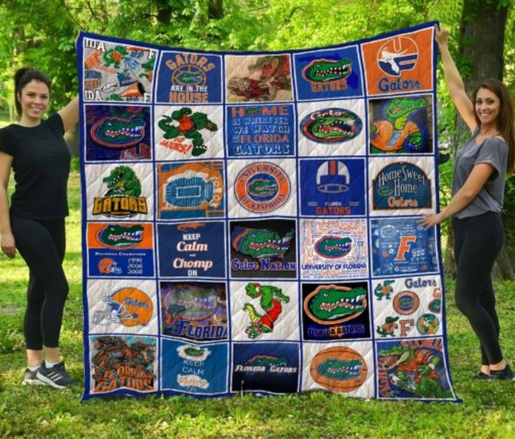 Gators Are In The House Ncaa Florida Gators Collected Quilt Blanket Bedding Set