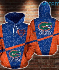 Gators Hoodie 3D American Football Pattern Logo Florida Gators Gift