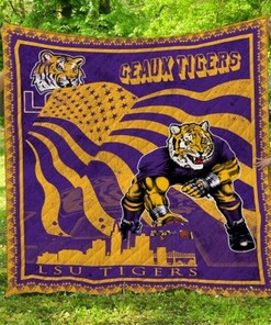Geaux Tigers Ncaa Lsu Tigers Collected Quilt Blanket