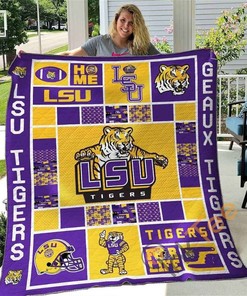 Geaux Tigers Quilt Blanket Bedding Set