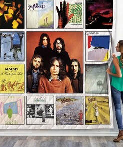 Genesis Band Album Collection Vintage Quilt Blanket Bedding Set