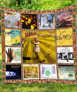 Genesis English Rock Band Quilt Blanket