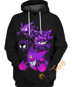 Gengar Ghost Evolution Hoodie 3D